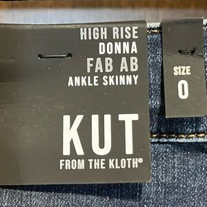Jeans 0/25 KUT high rise Donna FAB AB Ankle skinny jeans denim women’s